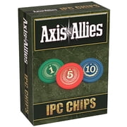 Renegade Games Studio Axis & Allies IPC Chips - 75 Weighted Chips, 1-5-10 Denominations, Plastic Storage Tray, Strategy Board Game Accessory Upgrade