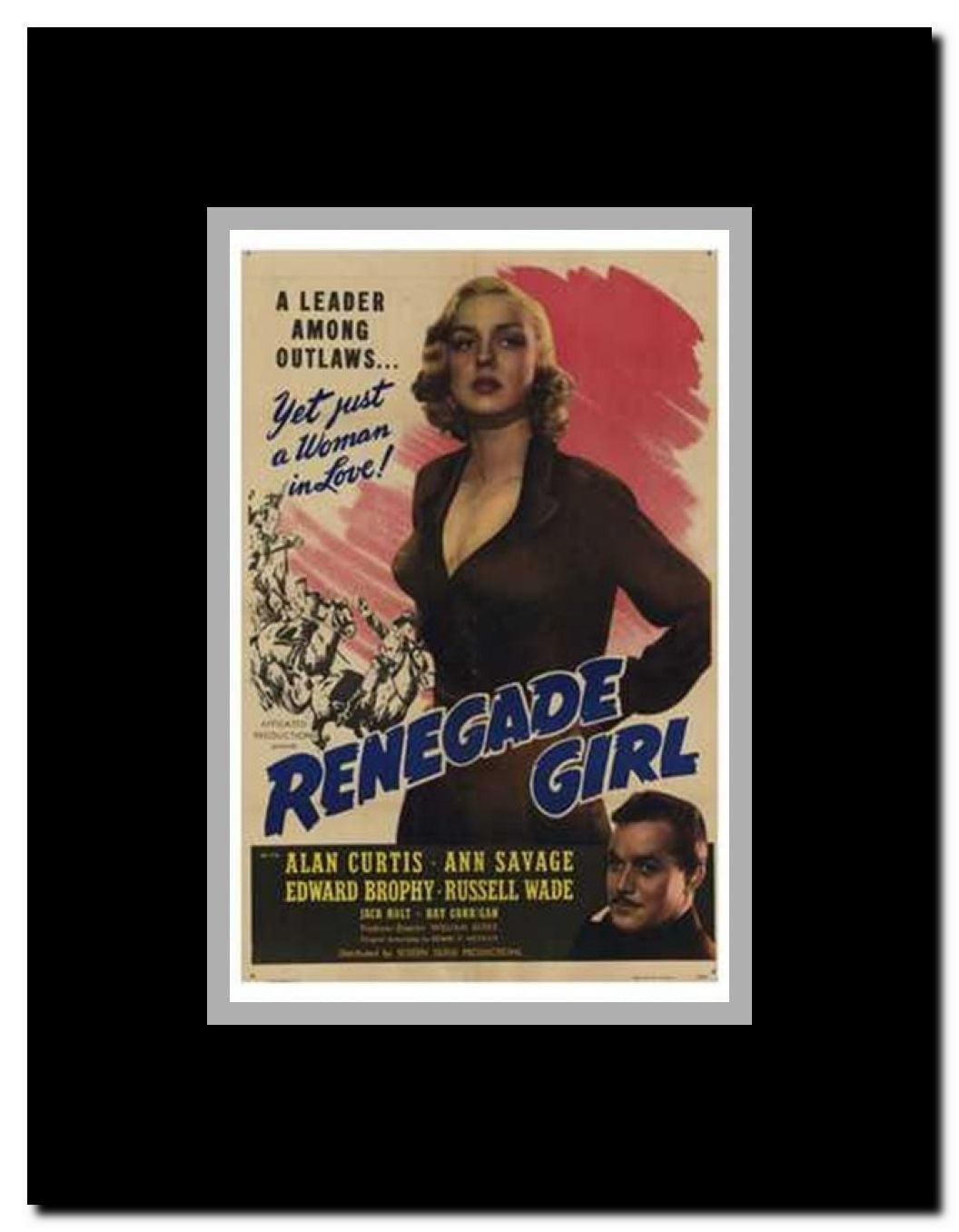 Renegade Girl Framed Movie Poster