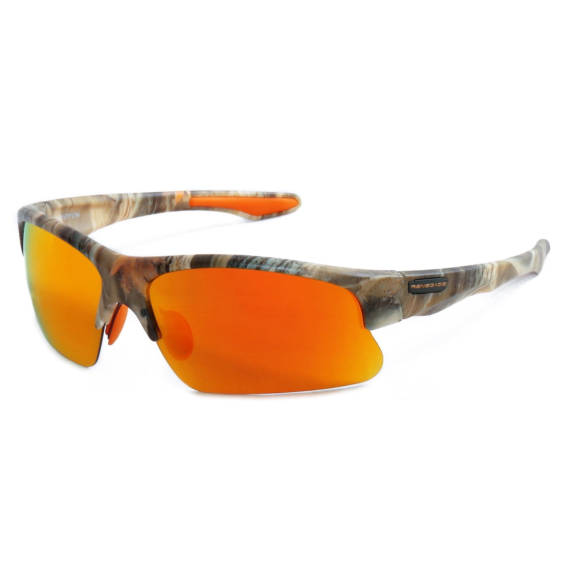 Renegade Polarized Sports Fishing Sunglasses, Camo for adults men and women(4 Pack)