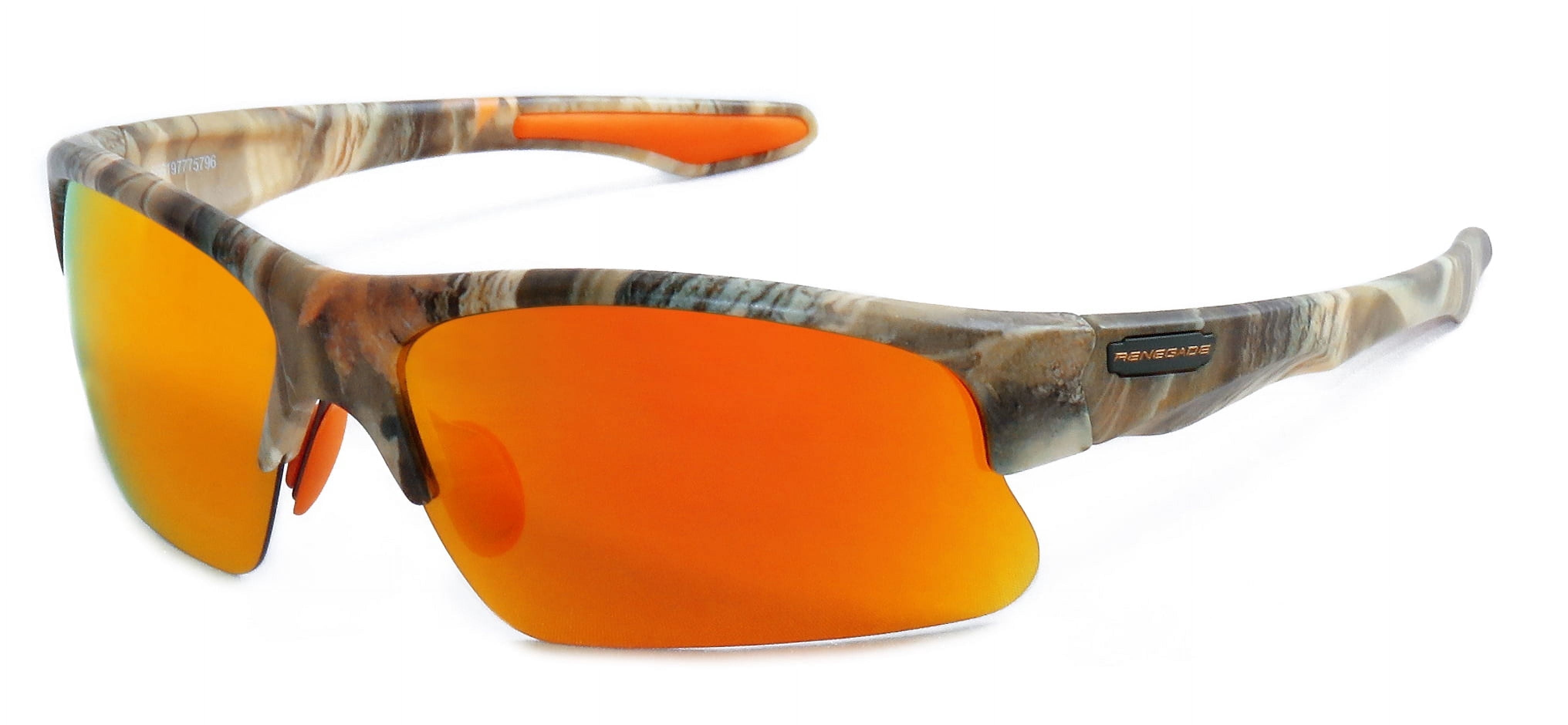 Renegade Polarized Sports Fishing Sunglasses, Camo for adults men and women