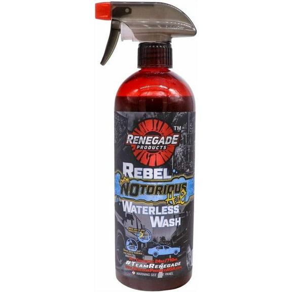 Renegade Products H20 NOtorious Waterless Wash With Surfactants and Carnabua Wax