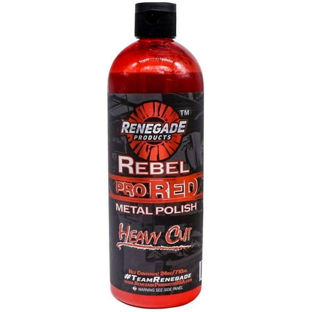 Renegade Products USA Rebel Pro Red Liquid Metal Polish 24 Oz Bottle