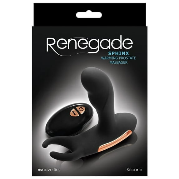 Renegade Sphinx Black Warming Prostate Massager