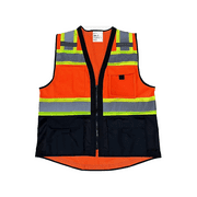 Renegade Sportswear Men’s High Viz Class 3 Light Weight Padded Multi-Pocket Mesh Vest