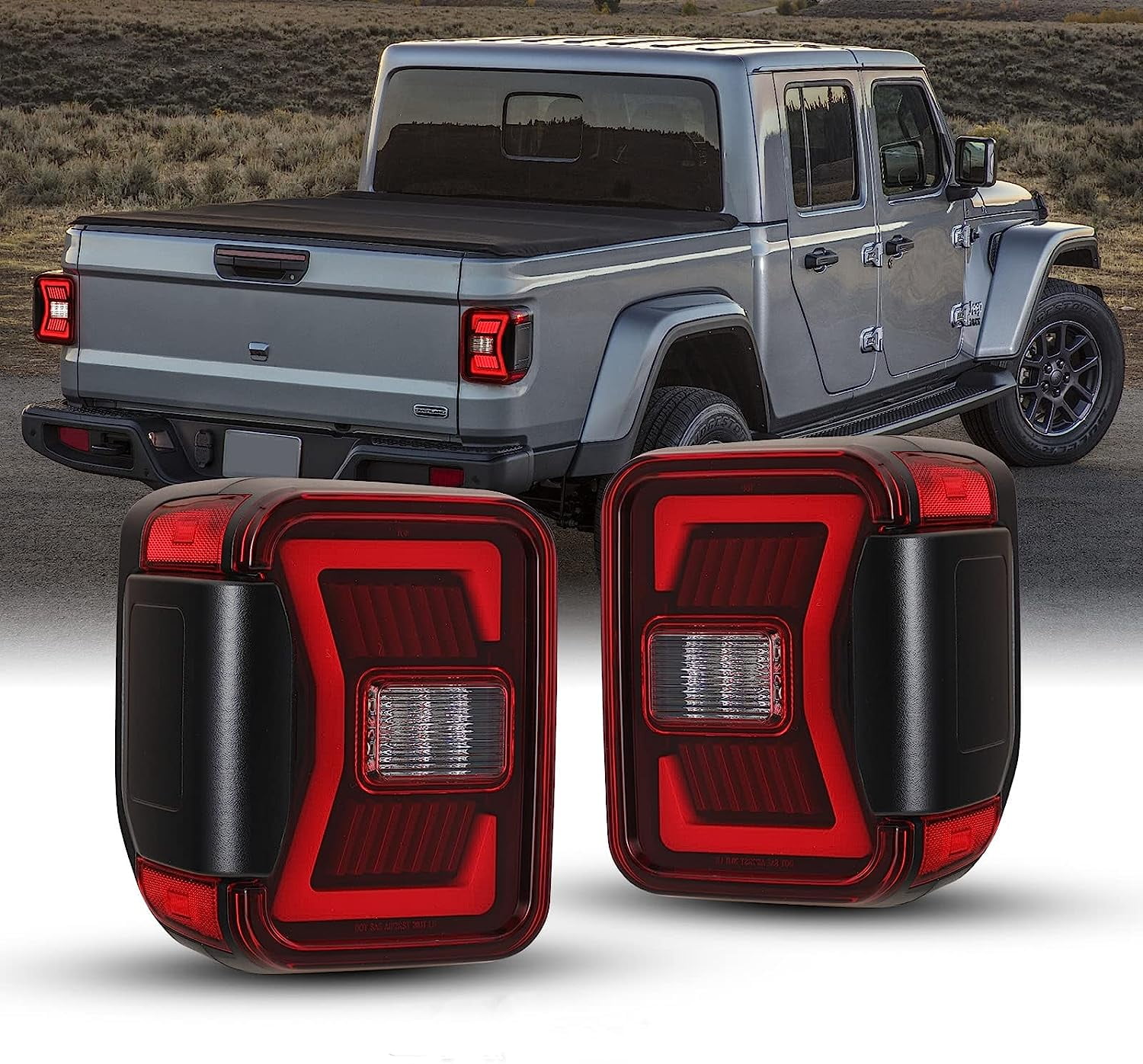 Renegade by Winjet LED Black/Red Tail Light w/ LED Sequential Turn