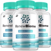 Renew Biome Capsules   RenewBiome Pills Digestive Support, Gut Wellness, 3 Pack, 180 Capsules