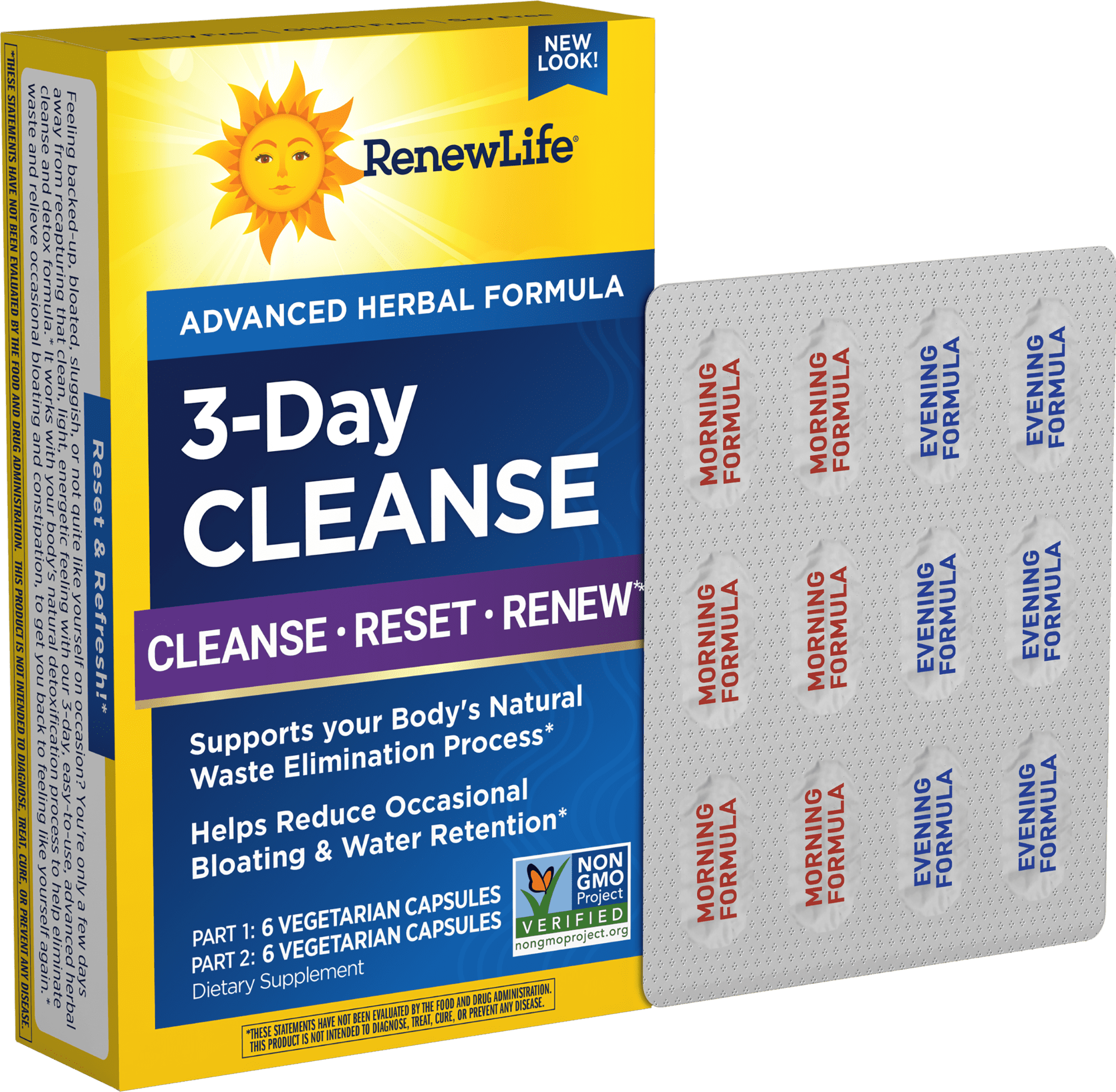 Renew Life 3-Day Cleanse Total Body Reset Capsules - 12 Count
