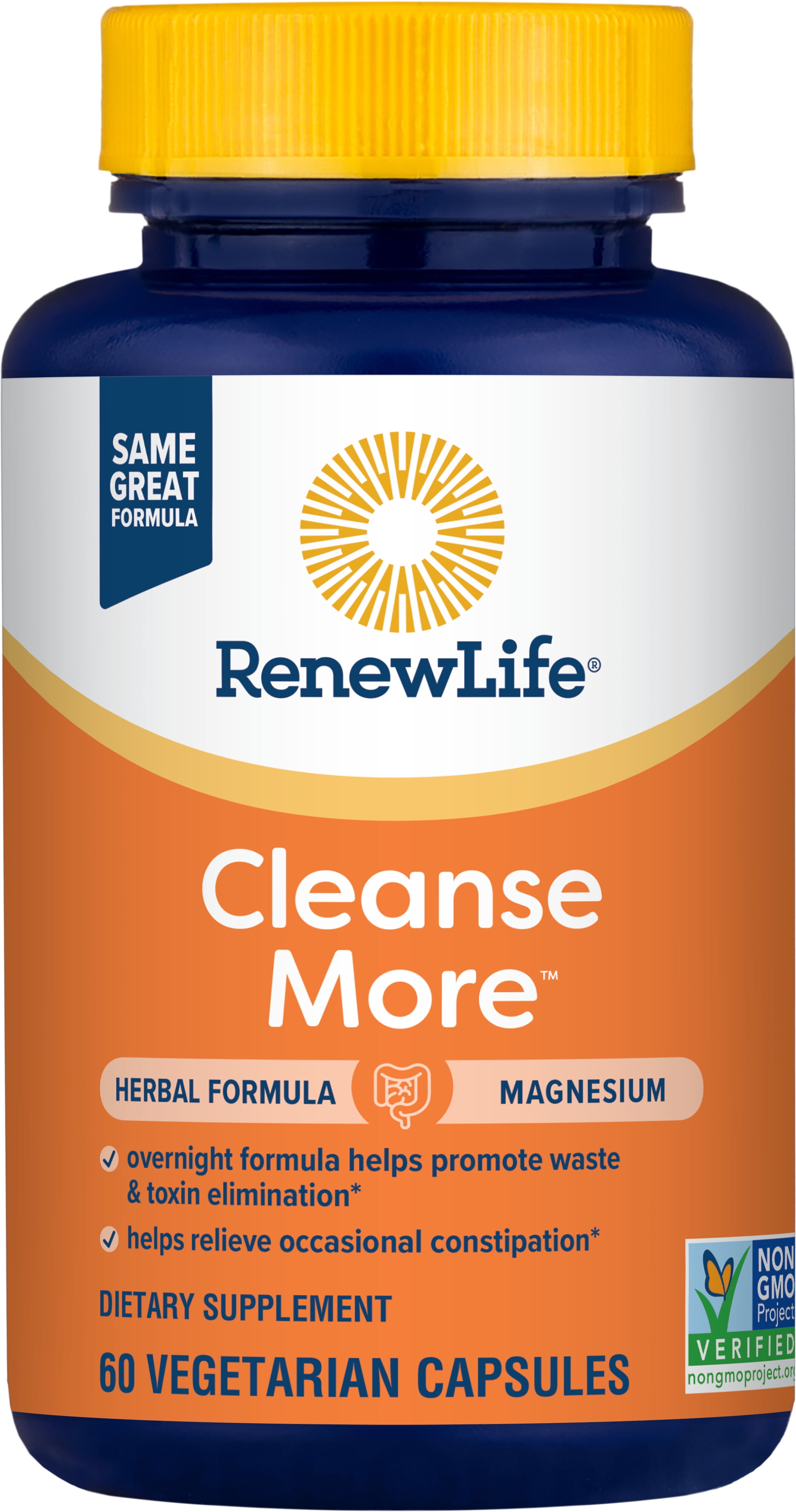 Cleanse More Dietary Supplement | 60 Capsules | by Renew Life