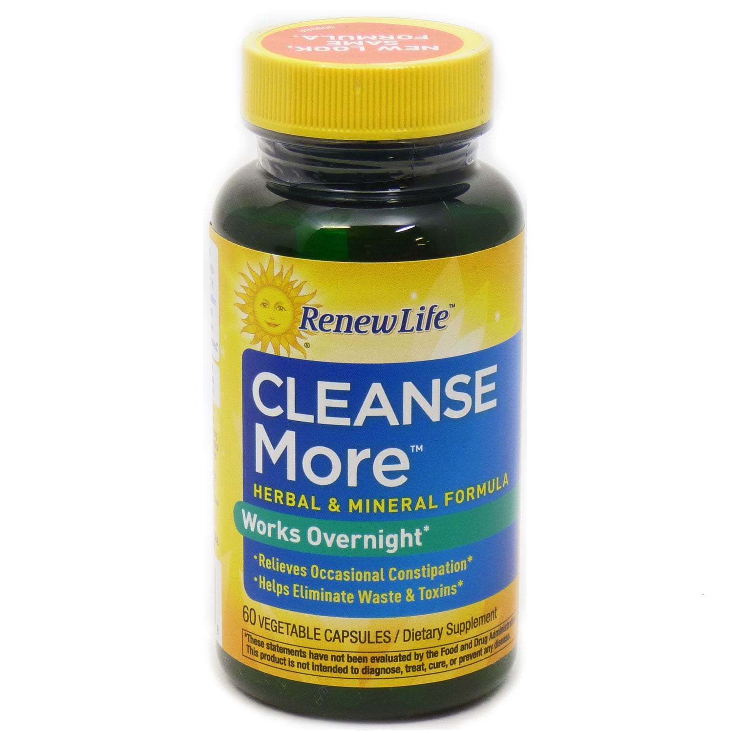 Renew Life Cleanse More Dietary Supplement Capsules, 60 Count