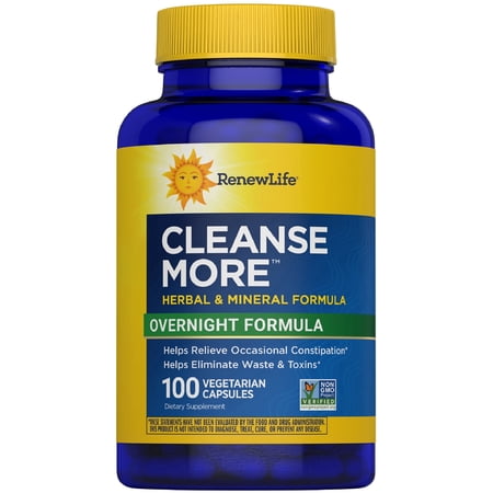 Detox Cleanse More | Soy, Dairy and Gluten Free | 100 Capsules | by Renew Life