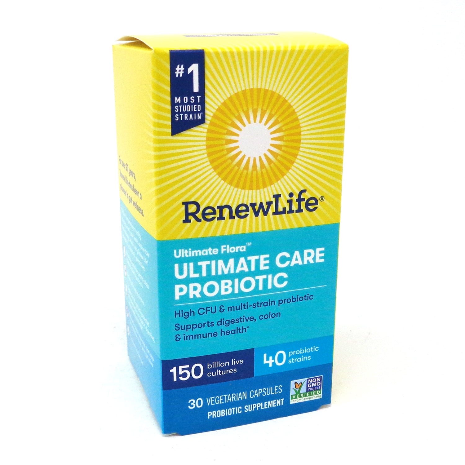 Renew Life Ultimate Flora Ultimate Care Probiotic 150 Billion - 30 Vegetarian Capsules