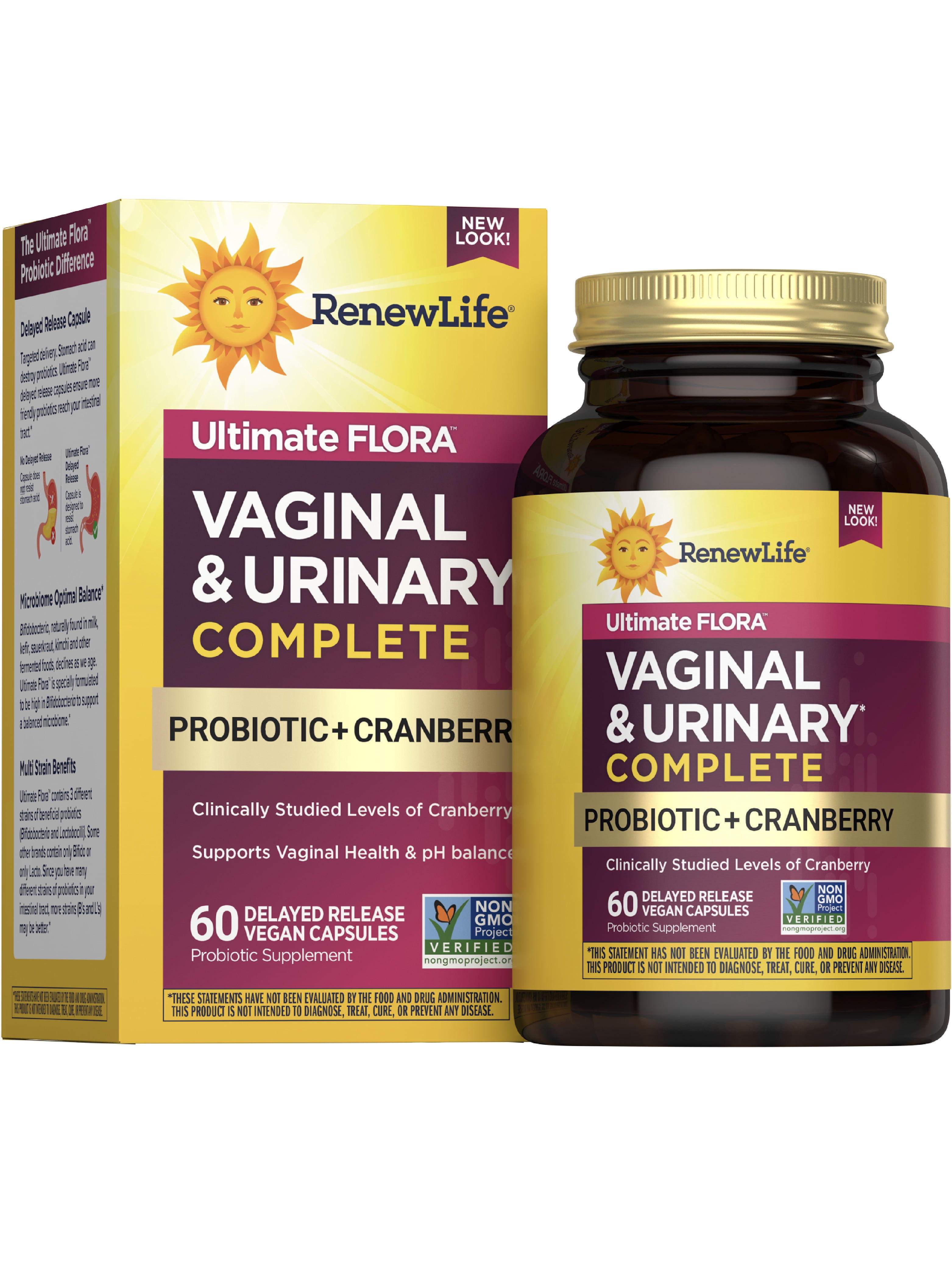 Renew Life Vaginal & Urinary Supplement, 60 Capsules, with