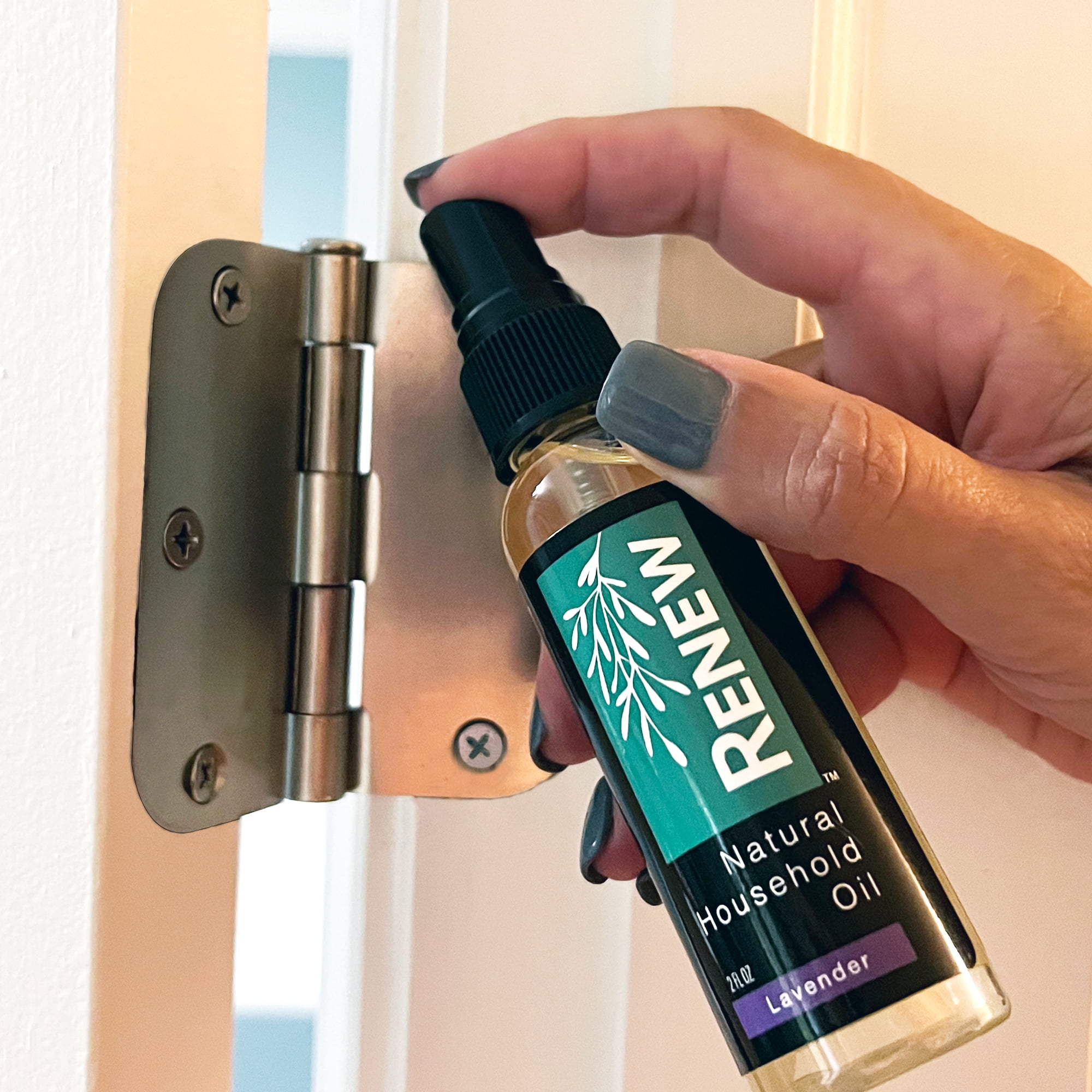 Renew Natural Household Oil Lavender Scent 2 oz, Fix Squeaky Door Hinge