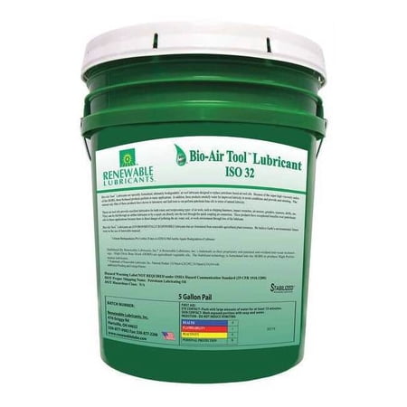 Biodegradable Air Tool Oil, 5 gal. 83114