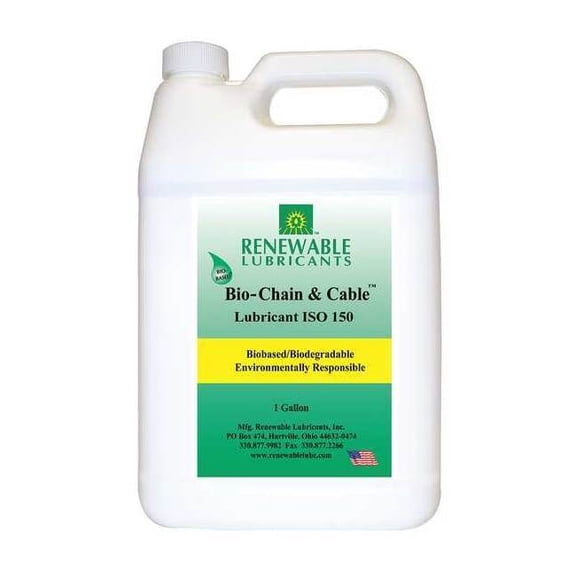 Renewable Lubricants 1 gal, Jug, Vegetable Oil, Yellow 83083