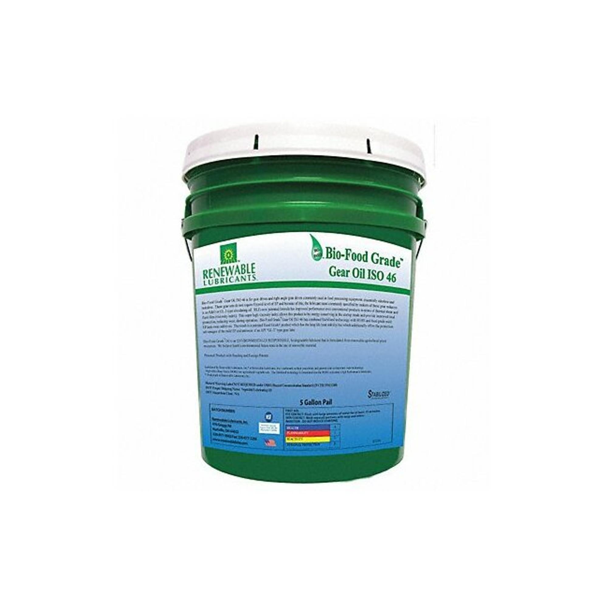 Renewable Lubricants Food Grade Gear Oil,5 Gal 87214