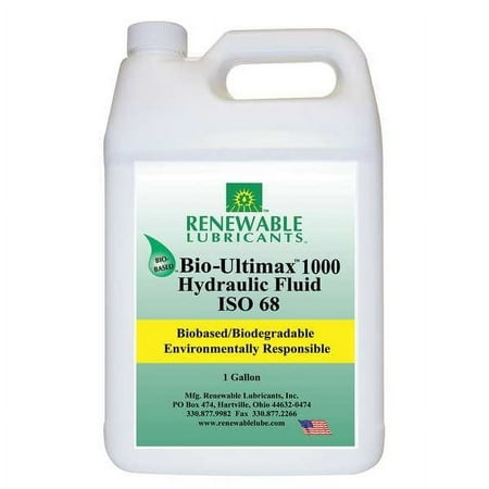 Renewable Lubricants Hydraulic Oil,Bio Ultimax 1000,1 Gal,68 81023