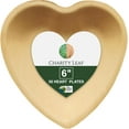 Renewable and Rustic Disposable Palm Leaf Heart Plates 50 Pieces Eco