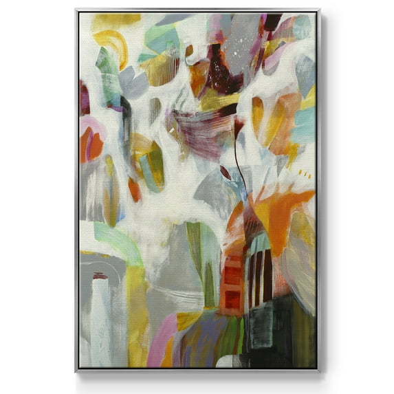 Renewal Framed Premium Gallery Wrapped Canvas - Ready to Hang - 17 x 25 - Silver Floating Frame