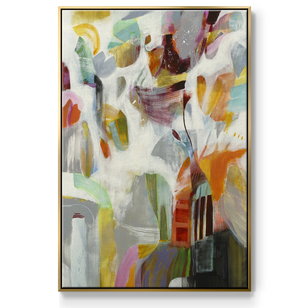 Renewal Framed Premium Gallery Wrapped Canvas - Ready to Hang - 27 x 41 - Gold Floating Frame