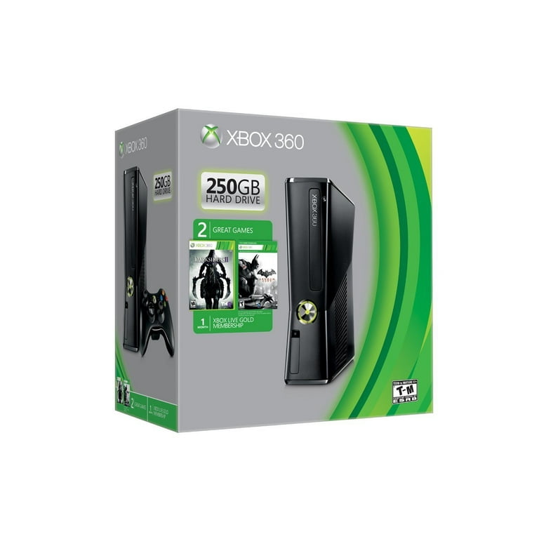 Xbox 360 250GB Slim Console - (Renewed)