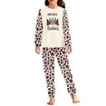 thumbnail image 1 of Renewold 2 Pieces Pajamas for Toodlers Kids Thermal Sweatsuit Sweatpants Christmas Trees Heart Loungewear Set Stretchy Daily Wear Sleepwear Athletic Clothing Size 7-8, 1 of 5