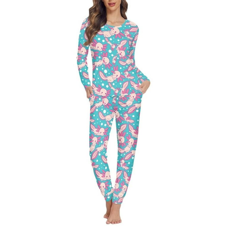 Renewold Loose Fit Women Sleepwear Nightgown Pajama Lingerie,Cute Corgi  Size XS Fall Winter Outfits with Pockets Skin Friendly Long Sleeve Top 