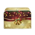 thumbnail image 1 of Renewold 2 Slice Christmas Holiday Toaster Cover Scratchproof Xmas Bell Ball Wide Slot Toaster Bag Decorative Cover with Top Handle Stain Resistant Oven Cover for Kitchen, 1 of 6