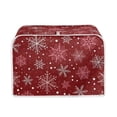 thumbnail image 1 of Renewold 2 Slice Toaster Cover Christmas Red Snowflake Kitchen Appliance Dustproof Covers Wide Slot Bread Maker Protector Covers Keep Clean from Smudges Drips Food Stains, 1 of 6