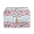 thumbnail image 1 of Renewold 2 Slice Wide Slot Blue Stripes Toaster Cover Easter Rabbit Floral Kitchen Bakeware Protector Stain Resistant Appliance Covers Keep Clean from Fingertips, Oil, Stains, 1 of 6