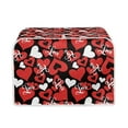 thumbnail image 1 of Renewold 2 Slice Wide Slot Toaster Cover for Home Valentine's Day Decorations Love Red Heart Case Protector Toaster Covers Keep off Fingerprints Food Oil Stains, 1 of 6