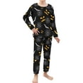 thumbnail image 1 of Renewold 2PCS Loose Nightwear Sleepwear for 9-10Y Teen Boys Bats Spider Web Softness Pajama Set for Walking Sleep Comfortable Aesthetic Loungewear PJ,Halloween Day, 1 of 5