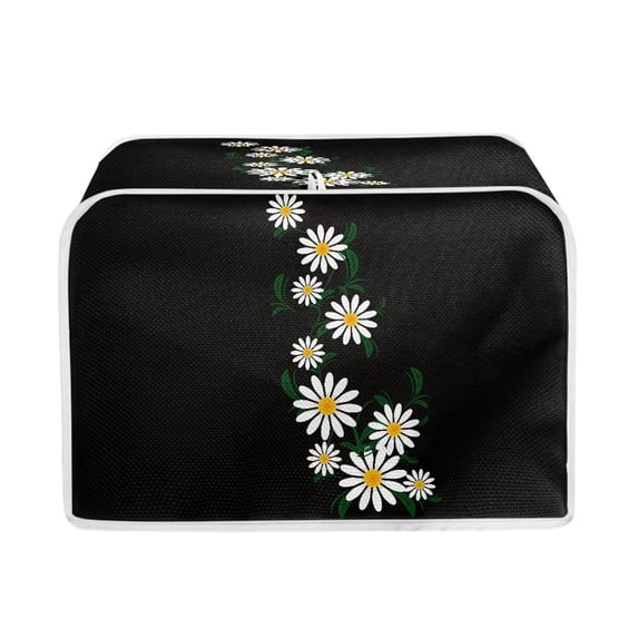 Renewold 4 Slice Daisy Toaster Cover for Kitchen Anti Splash Wide Slot Bread Maker Machine Dust Cover Universal Microwave Oven Toaster Cover