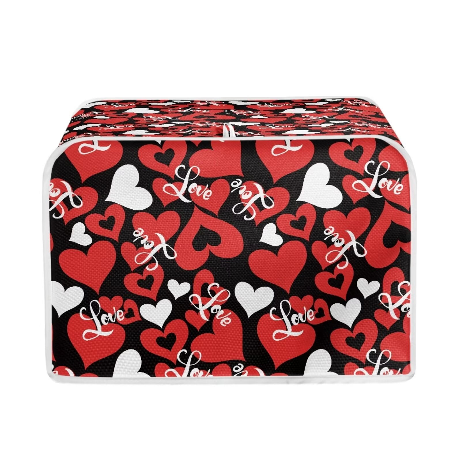 Toaster Casing Renewold 4 Slice Wide Slot Toaster Cover for Home Valentine's Day ...