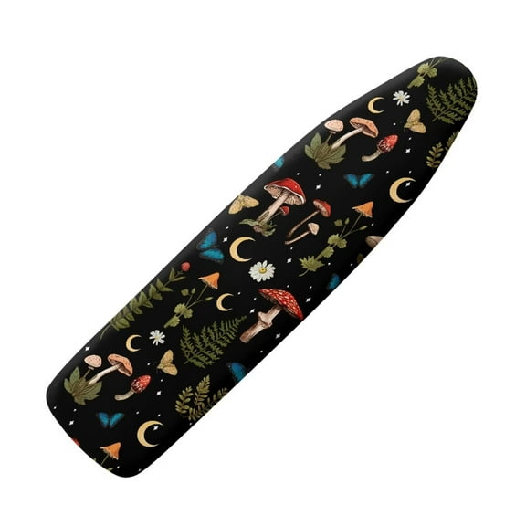 Renewold Aesthetic Ironing Board Cover and Pad Mushroom Butterfly Ironing Board Covers with Padding Lightweight Tabletop Ironing Board with Elastic Edge
