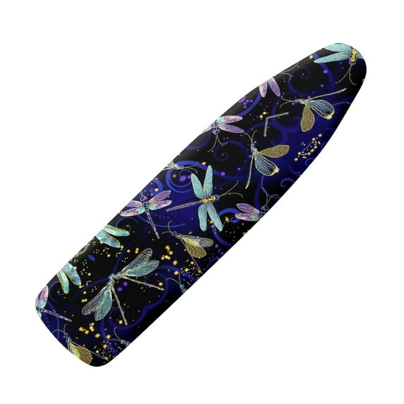 Renewold Aesthetic Ironing Board Cover and Pad Standard Size 15x54 Easy to Clean Replacement Iron Board Cover with Padding Dragonfly Laundry Decoration