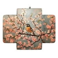 thumbnail image 1 of Renewold American Robin Flower Car Center Console Cover Non-slip Armrest Box Pad with 4 Storage Bags Comfortable Arm Rest Pad Middle Console Cushion Protector Auto Interior Accessories, 1 of 9