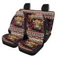 thumbnail image 1 of Renewold American Tribal Highland Cow Sunflower Red Car Seat Covers Full Set, Front & Back Car Seat Cover Set Auto Interior Accessories Decor Universal Fit for Cars Trucks SUV Van, 1 of 7