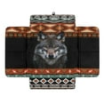 thumbnail image 1 of Renewold American Tribal Wolf Black Car Center Console Cover Scratch Resistant Armrest Seat Box Cover with Organizer Pockets Console Lid Protector Cushion Fit for Most Cars Vehicles SUVs, 1 of 9
