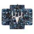 thumbnail image 1 of Renewold Auto Center Console Pad Non-slip Armrest Cover Cushion Lid Wear-Resistant Arm Rest Cushion Protector for Car Seat Organizer Universal Fit, Deer Skull Camo Hunting Forest Blue, 1 of 9