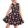 thumbnail image 1 of Renewold Axolotl Strawberry Sleeveless Sundresses for Girls 5-6T Hearts Sleeveless Midi Dresses Special Occasion Elegant Party Dance Dresses Casual Skater Dress, 1 of 6