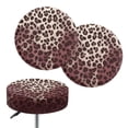 thumbnail image 1 of Renewold Bar Stool Cover Breathable Soft 14-16 Inch Round Stool Covers Stretch Washable Stool Seat Slipcovers for Home Bar Decor, 2 Count, Gradient Leopard Print, 1 of 6