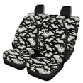 thumbnail image 1 of Renewold Bat Black Car Seat Covers Full Set, Front and Rear Bench Cover Protector Set Halloween Automobile Accessories Decor Universal Fit for Auto Truck Van SUV, 1 of 7