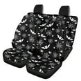 thumbnail image 1 of Renewold Bat Spider Web Black Car Seat Covers Full Set Pack of 4, Universal Fit for Cars Trucks SUV Van Halloween Auto Interior Accessories Decoration, 1 of 7