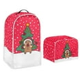 thumbnail image 1 of Renewold Blender Cover & Toaster Covers 4 Slice Wide Slot Bread Maker Toaster Cover Gingerbread Man Xmas Tree Blender Appliance Cover Soy Milk Maker Covers for Kitchen Christmas Decor, 1 of 6