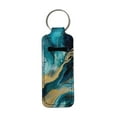 thumbnail image 1 of Renewold Blue Chapstick Holder Keychain for Women Fashion Lipstick Sleeve Lip Balm Portable Pocket Lip Gloss Tube Holder Marble Print Keychain Bag Pouch, 1 of 6
