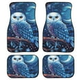 thumbnail image 1 of Renewold Blue Owl Starry Carpet Floor Mats for Car Sedan Truck SUV, All Weather Protection Car Mats Full Set with Non-Slip Rubber Backing Universal Fit, 1 of 7