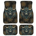 thumbnail image 1 of Renewold Boho Ethnic Tribal Highland Cow Rubber Car Floor Mats Auto Carpet Non-slip Rubber Car Rugs Full Set Universal Fit for Most Vehicles Interior Decor, Set of 4, 1 of 7