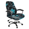 thumbnail image 1 of Renewold Butterfly Camo Hunting Forest Blue Home Office Chair Cover for Boss Rotating Chairs Universal Stretch Executive Boss Rotating Chair Cover Chair Protector Cover for Armrest Chair, L, 1 of 1