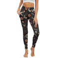 thumbnail image 1 of Renewold Butterfly Flower Leaf Moon Womens Leggings with Pockets High Waist Hip Lift Tummy Control Pocket Yoga Pants Buttery Soft Stretchy Workout Yoga Pants with Plus Size, 3XL, 1 of 8